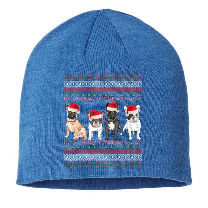 French Bulldog Christmas Ugly Frenchie Mom Xmas Gift Sustainable Beanie