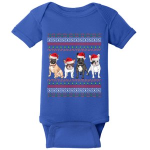 French Bulldog Christmas Ugly Frenchie Mom Xmas Gift Baby Bodysuit