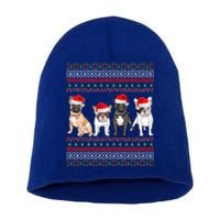 French Bulldog Christmas Ugly Frenchie Mom Xmas Gift Short Acrylic Beanie