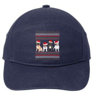 French Bulldog Christmas Ugly Frenchie Mom Xmas Gift 7-Panel Snapback Hat