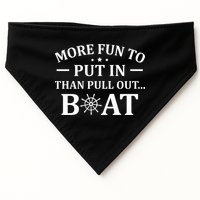 Funny Boat Captain Docking On Boating Outfit Boat Lover USA-Made Doggie Bandana