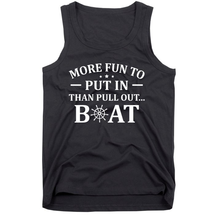 Funny Boat Captain Docking On Boating Outfit Boat Lover Tank Top