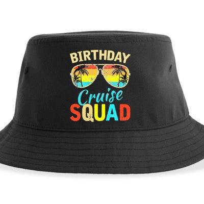 funny Birthday Cruise Squad Cruising Vacation Sustainable Bucket Hat