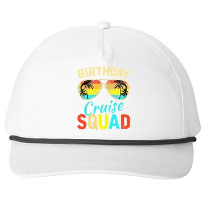 funny Birthday Cruise Squad Cruising Vacation Snapback Five-Panel Rope Hat