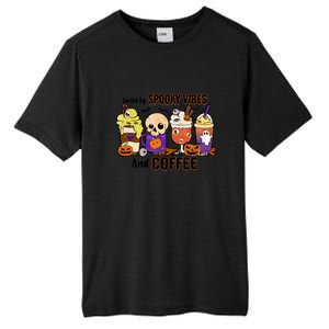 Fueled By Coffee & Spooky Vibes Coffee Lover Halloween Gift Tall Fusion ChromaSoft Performance T-Shirt