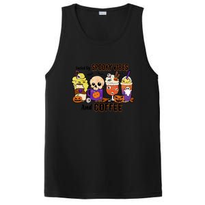 Fueled By Coffee & Spooky Vibes Coffee Lover Halloween Gift PosiCharge Competitor Tank