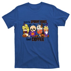 Fueled By Coffee & Spooky Vibes Coffee Lover Halloween Gift T-Shirt