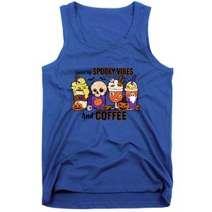 Fueled By Coffee & Spooky Vibes Coffee Lover Halloween Gift Tank Top