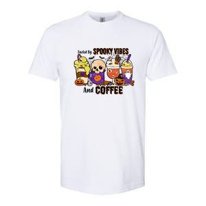 Fueled By Coffee & Spooky Vibes Coffee Lover Halloween Gift Softstyle CVC T-Shirt