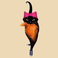 Funny Black Cat Lady With Chucks Trump Hair Vote Kamala 2024 Bag