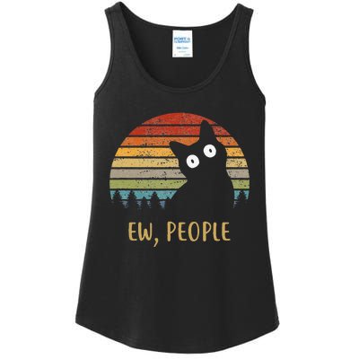 Funny Black Cat Shirt Ew, People Cat Ladies Essential Tank