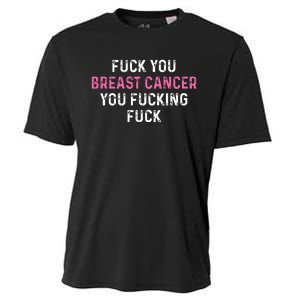 Fuck Breast Cancer Funny Breast Cancer Awareness Cooling Performance Crew T-Shirt