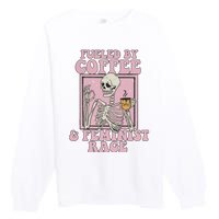 Fueled By Coffee And Feminist Rage Premium Crewneck Sweatshirt