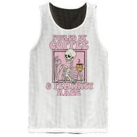 Fueled By Coffee And Feminist Rage Mesh Reversible Basketball Jersey Tank