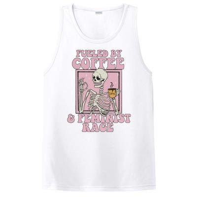 Fueled By Coffee And Feminist Rage PosiCharge Competitor Tank