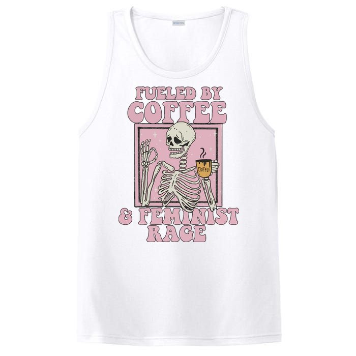 Fueled By Coffee And Feminist Rage PosiCharge Competitor Tank