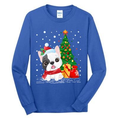 French Bulldog Christmas Tree Gift French Bulldog Christmas Gift Tall Long Sleeve T-Shirt