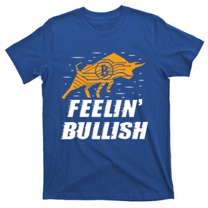 Feelin Bullish Cryptocurrency Blockchain Trader Crypto Gift T-Shirt