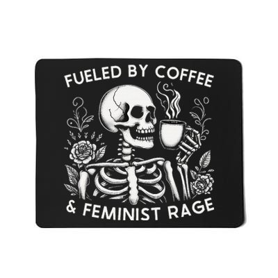 Fueled By Coffee & Feminist Rage Feminism Coffee Lovers Mousepad