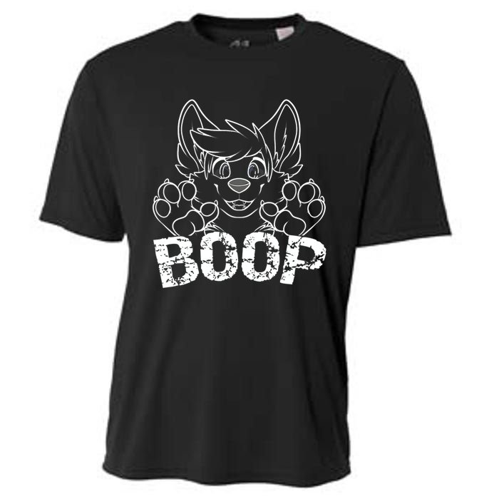 Fursuit BOOP Cute Puppy Dog Furry Fandom Saying Cooling Performance Crew T-Shirt