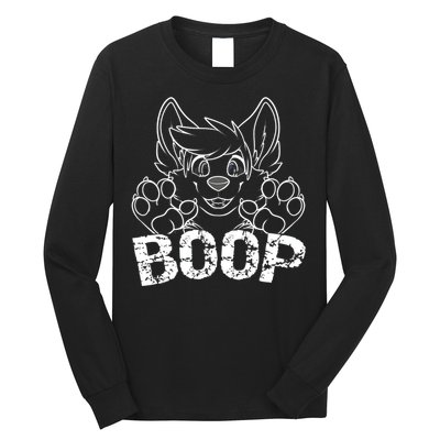 Fursuit BOOP Cute Puppy Dog Furry Fandom Saying Long Sleeve Shirt