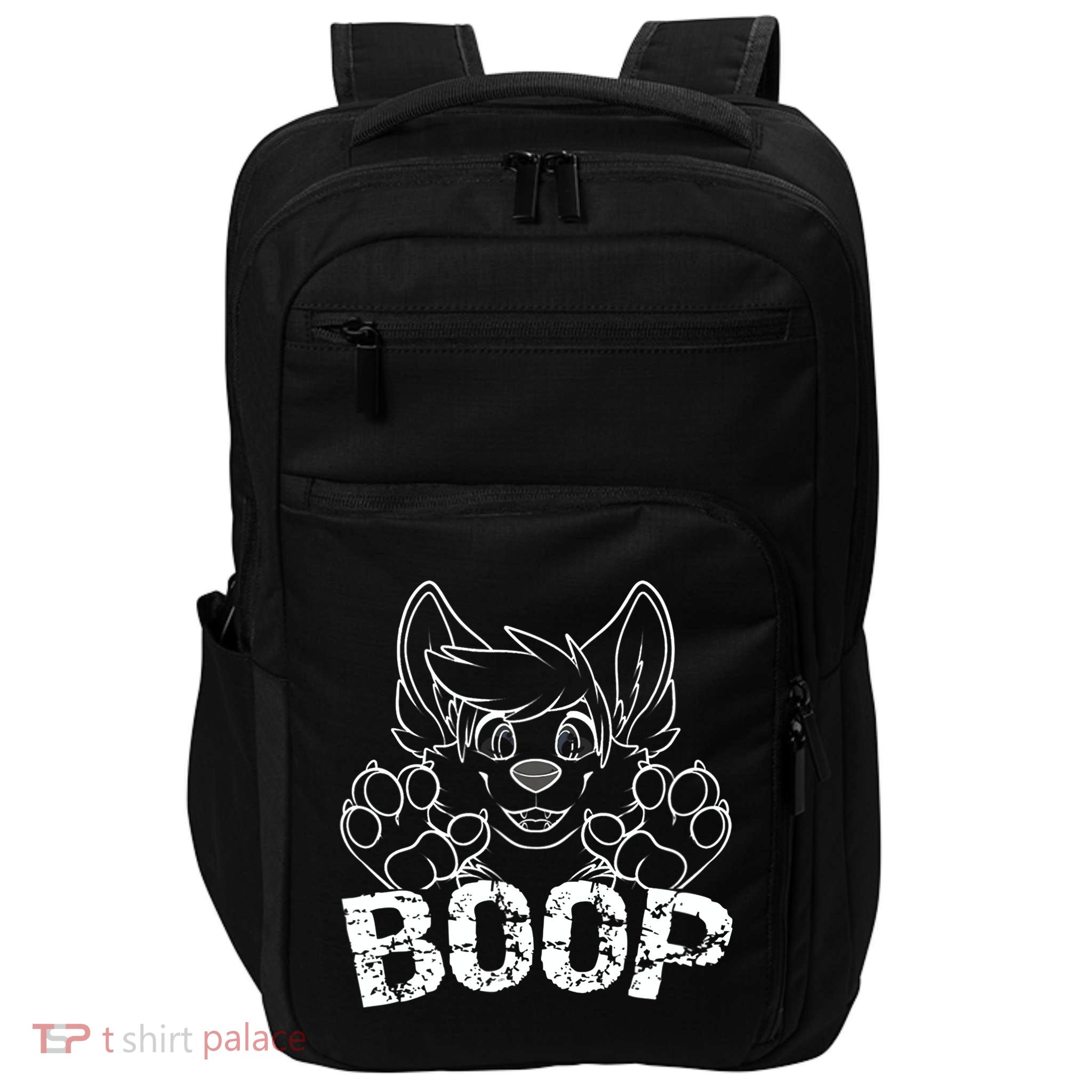 Fursuit BOOP Cute Puppy Dog Furry Fandom Saying Impact Tech Backpack