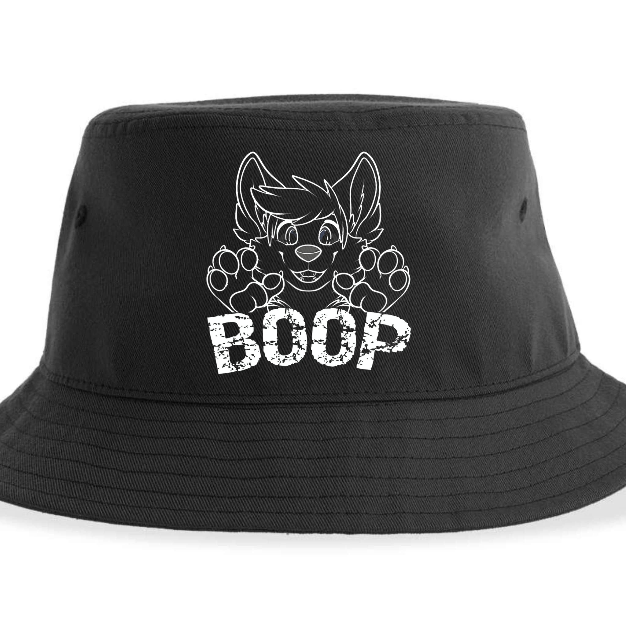 Fursuit BOOP Cute Puppy Dog Furry Fandom Saying Sustainable Bucket Hat