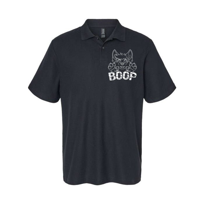 Fursuit BOOP Cute Puppy Dog Furry Fandom Saying Softstyle Adult Sport Polo