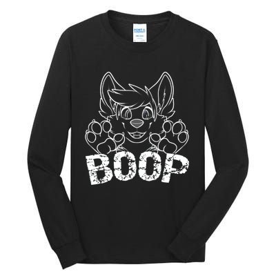 Fursuit BOOP Cute Puppy Dog Furry Fandom Saying Tall Long Sleeve T-Shirt