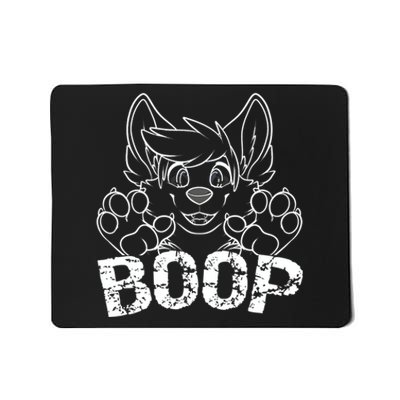 Fursuit BOOP Cute Puppy Dog Furry Fandom Saying Mousepad