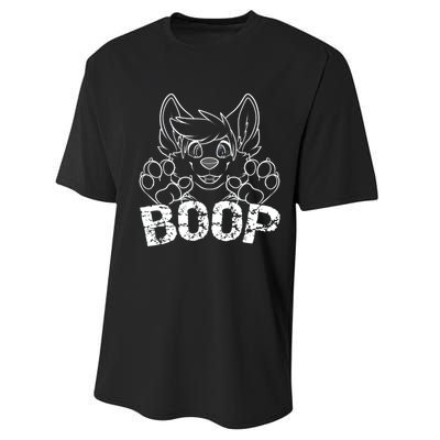 Fursuit BOOP Cute Puppy Dog Furry Fandom Saying Performance Sprint T-Shirt