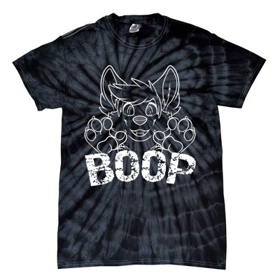 Fursuit BOOP Cute Puppy Dog Furry Fandom Saying Tie-Dye T-Shirt