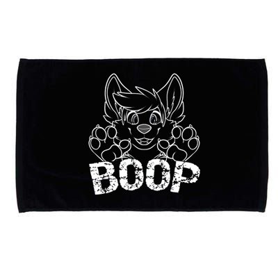 Fursuit BOOP Cute Puppy Dog Furry Fandom Saying Microfiber Hand Towel