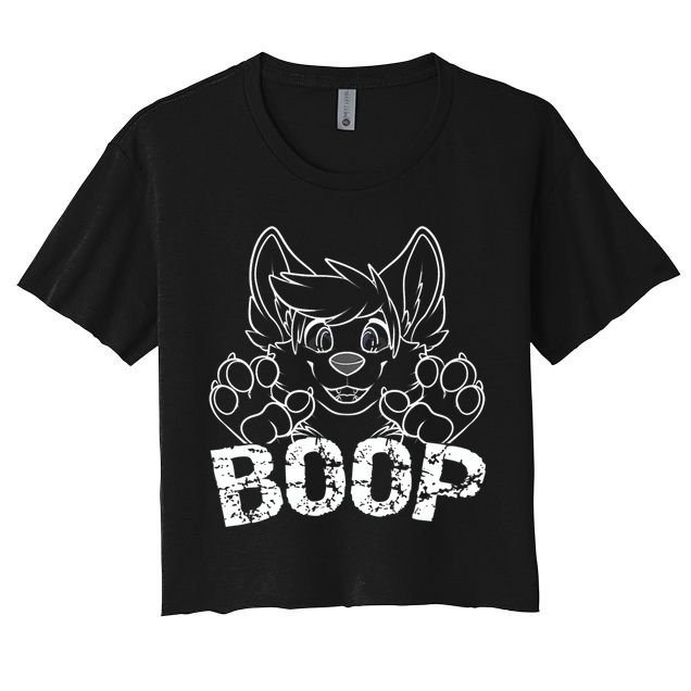 Fursuit BOOP Cute Puppy Dog Furry Fandom Saying Crop Top