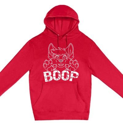 Fursuit BOOP Cute Puppy Dog Furry Fandom Saying Premium Pullover Hoodie