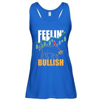 Feelin Bullish Cryptocurrency Blockchain Trader Crypto Gift Ladies Essential Flowy Tank