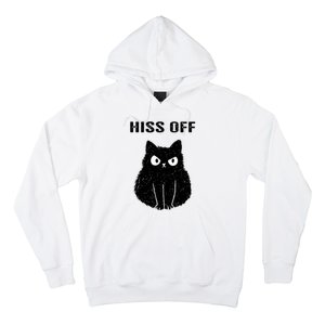 Funny Black Cat Hiss Off Meow Cat Hoodie