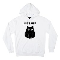 Funny Black Cat Hiss Off Meow Cat Hoodie