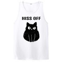 Funny Black Cat Hiss Off Meow Cat PosiCharge Competitor Tank