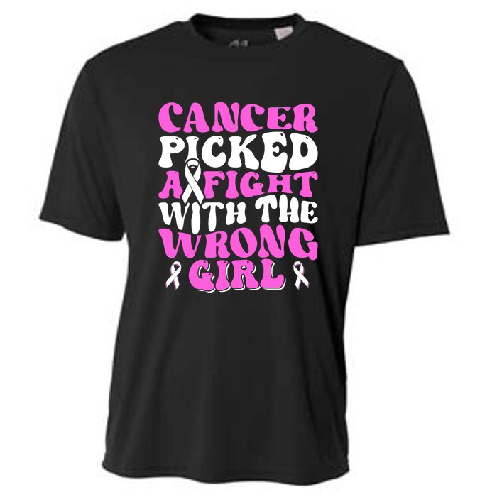 Funny Breast Cancer Pink Ribbon Awareness Design Cooling Performance Crew T-Shirt