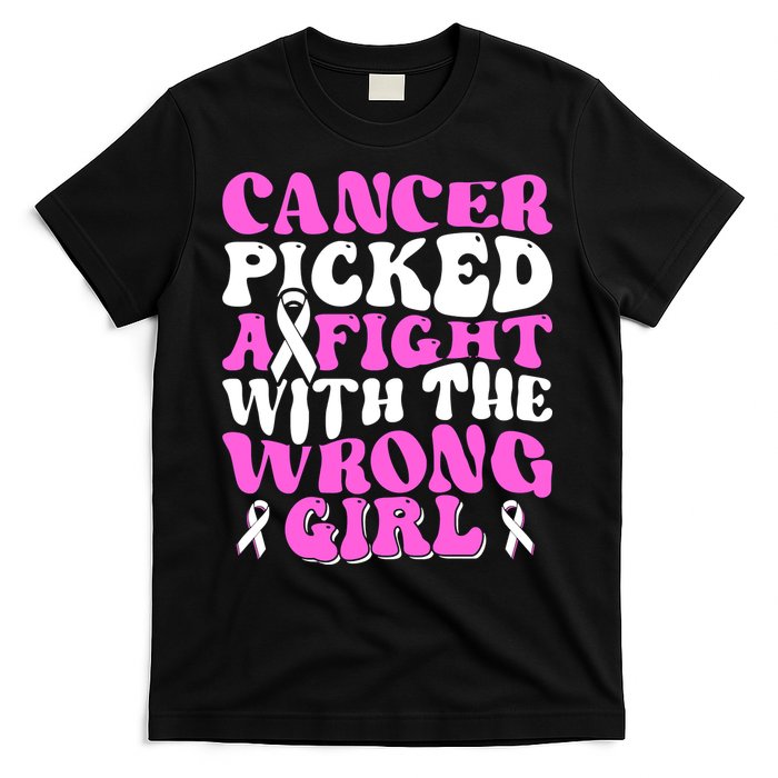 Funny Breast Cancer Pink Ribbon Awareness Design T-Shirt