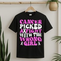 Funny Breast Cancer Pink Ribbon Awareness Design T-Shirt
