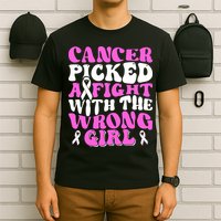 Funny Breast Cancer Pink Ribbon Awareness Design T-Shirt