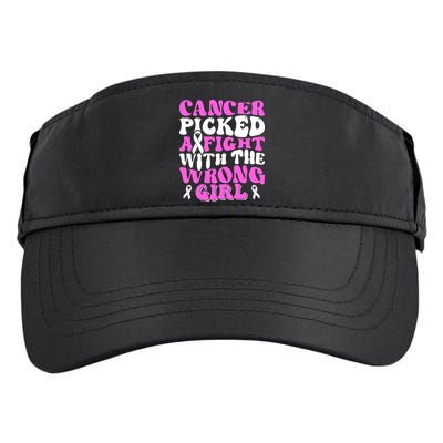 Funny Breast Cancer Pink Ribbon Awareness Design Adult Drive Performance Visor