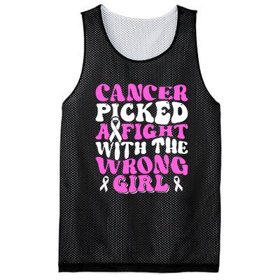 Funny Breast Cancer Pink Ribbon Awareness Design Mesh Reversible Basketball Jersey Tank