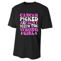 Funny Breast Cancer Pink Ribbon Awareness Design Performance Sprint T-Shirt