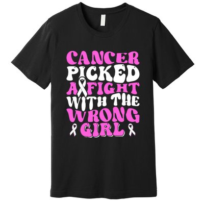 Funny Breast Cancer Pink Ribbon Awareness Design Premium T-Shirt