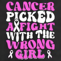Funny Breast Cancer Pink Ribbon Awareness Design Golf Towel