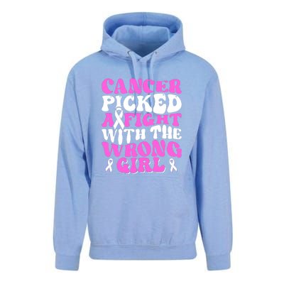 Funny Breast Cancer Pink Ribbon Awareness Design Unisex Surf Hoodie