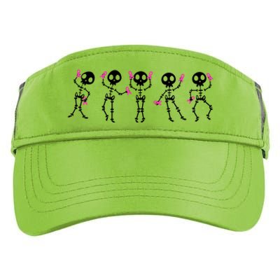 Funny Breast Cancer Awareness Dancing Halloween Skeletons Adult Drive Performance Visor